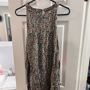 Romper green with flowers. Size 2XL